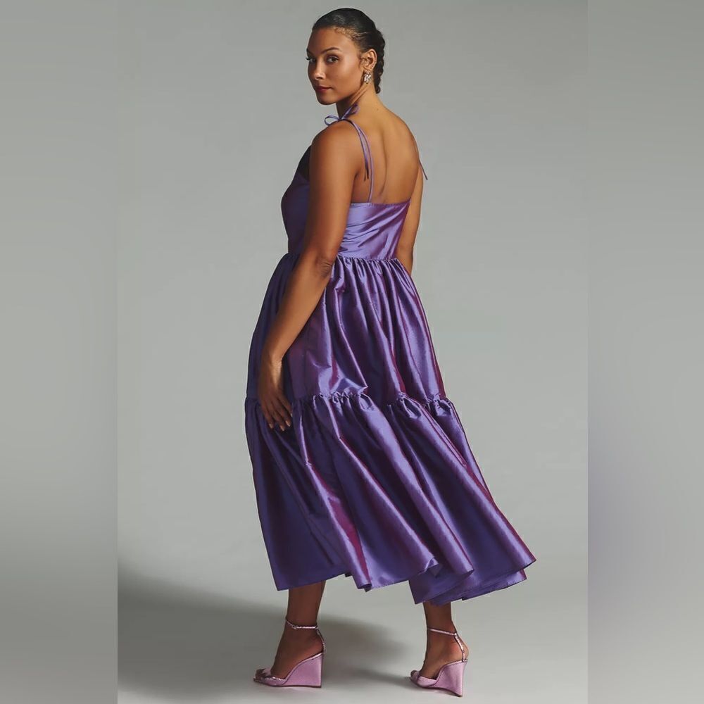 New Anthropologie Bloni Tiered Shine Dress/ size XS